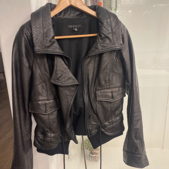 Theory Jackets & Blazers - Designer Leather Jacket Theory - a great piece to have it's timeless.
